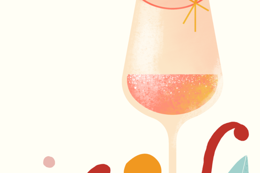 calice di vino stilizzato Extrawine