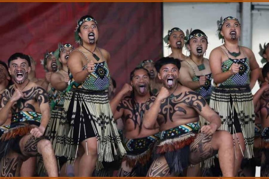 Spettacolo Maori Spettacolo Maori della Nuova Zelanda