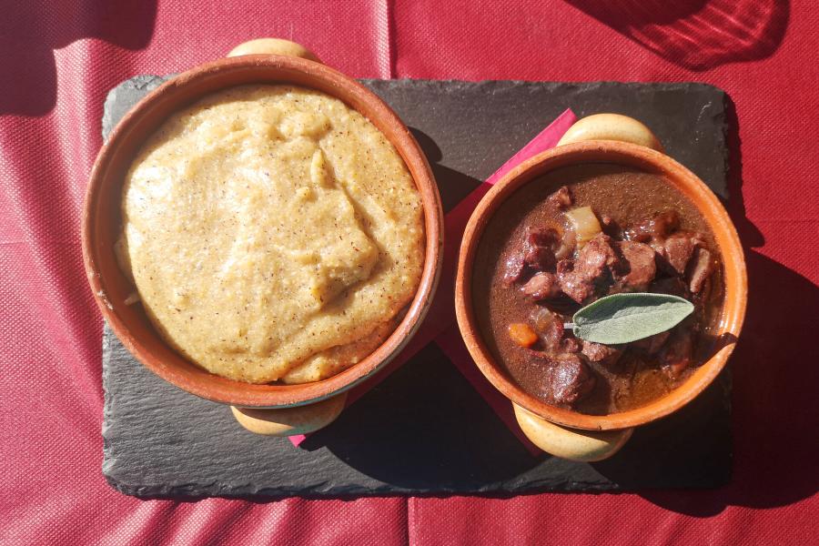 Polenta e spezzatino