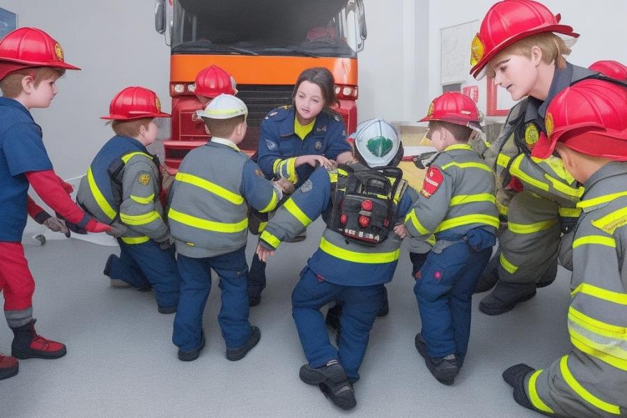 Après-midi avec les pompiers