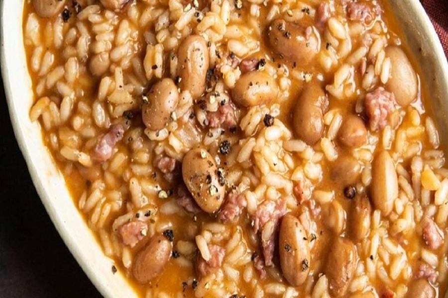 Panissa Panissa (riso e fagioli) all'Insula Pontis Romani