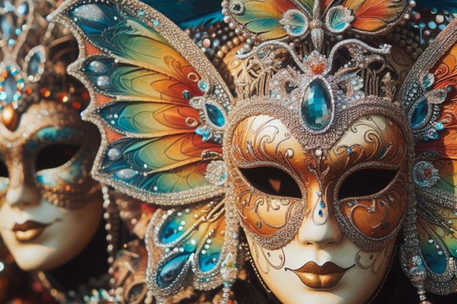 Immagine di maschere di Carnevale Immagine di maschere di Carnevale Carnevale Sport che passione
