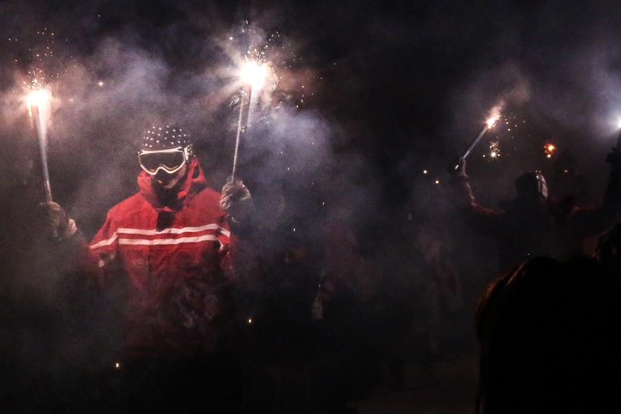 Fiaccolata di Carnevale in maschera