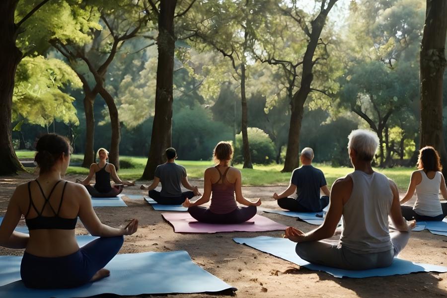 persone dedite allo yoga Annullato - Yoga Monterosa Festival tra La Terra e il Cielo