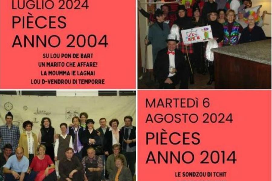 Proiezione pièces 2004 20 ân de teatrou! Pièces anno 2004