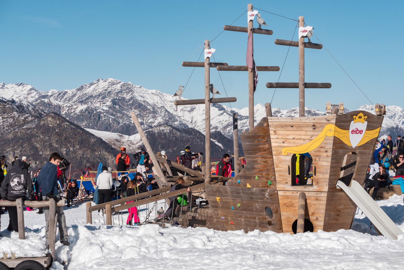 parchi giochi sulla neve